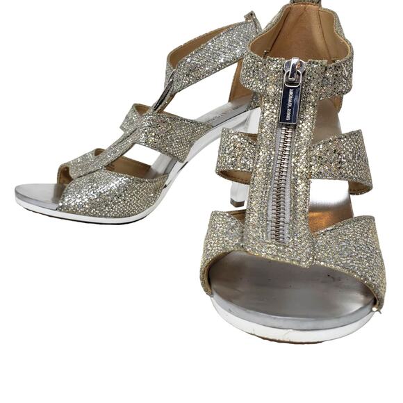 Michael Kors Metallic Strappy Pumps - 6 - Picture 2 of 6